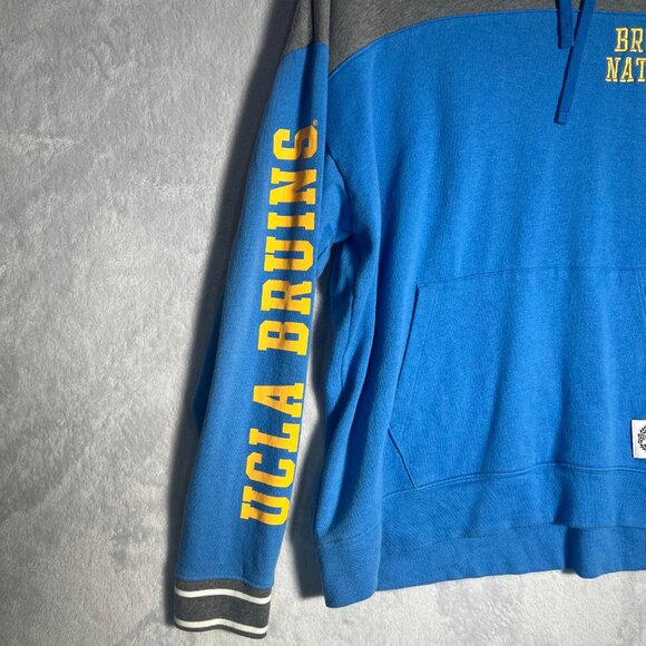 PINK Victoria's Secret Hoodie Womens L Blue Gray UCLA Bruins Pullover Sweatshirt - Picture 5 of 10